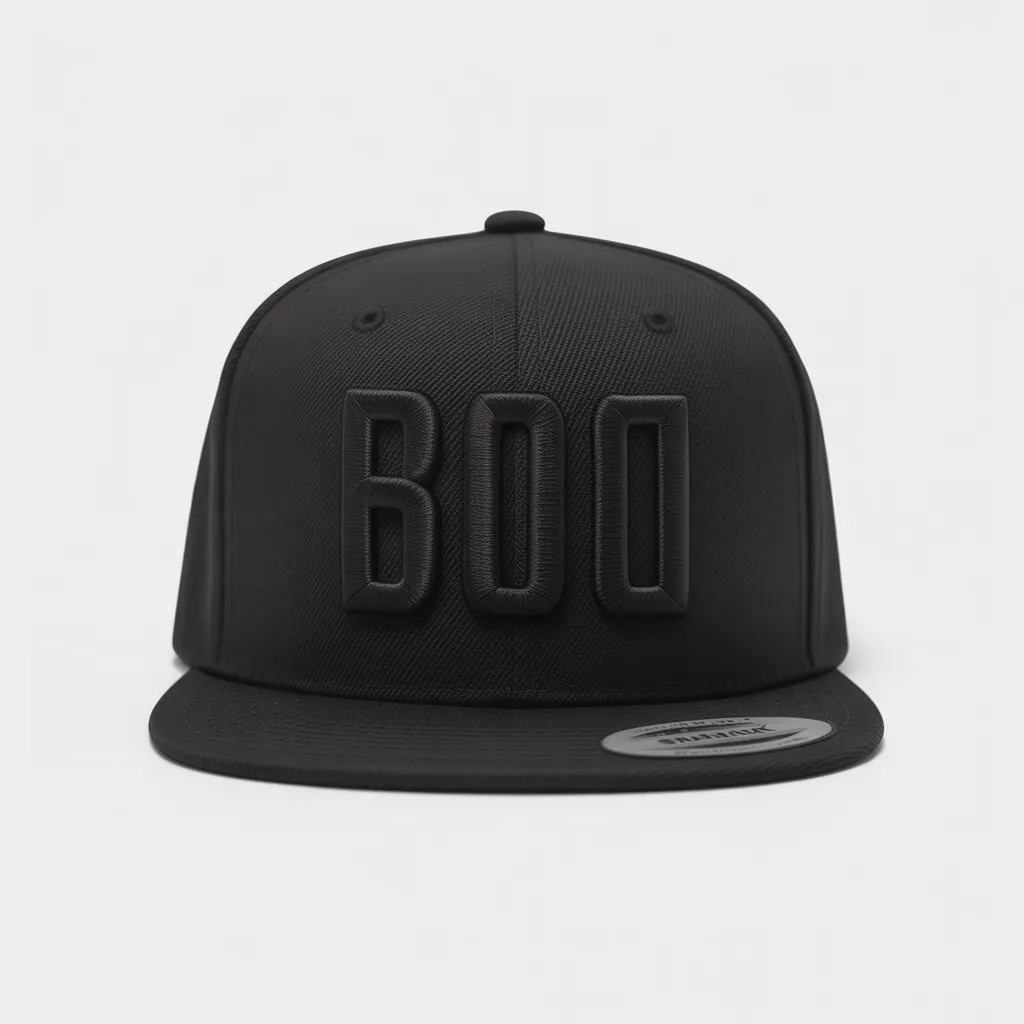 Flat brim streetwear snapback mockup