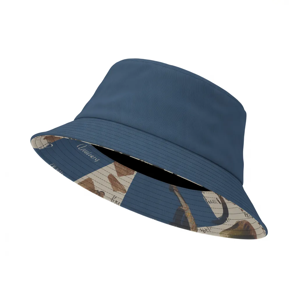 Reversible bucket hat mockup