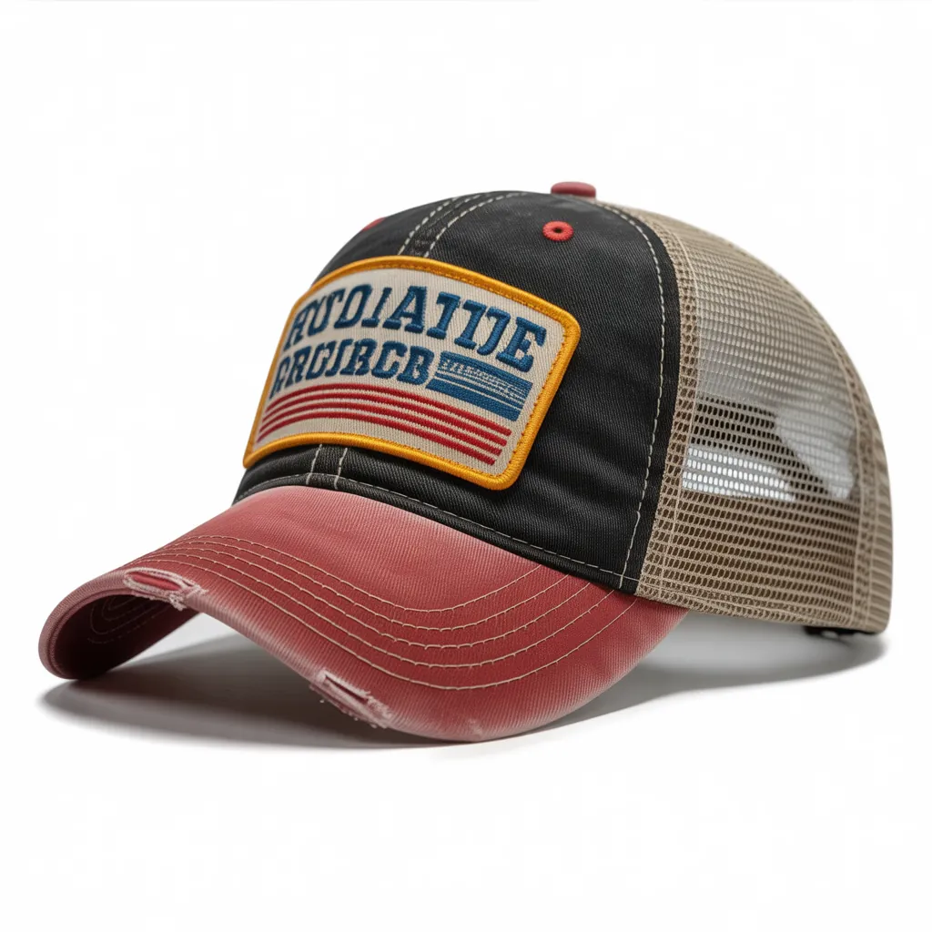 Vintage trucker cap mockup
