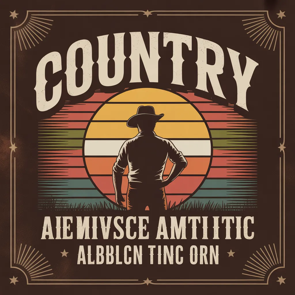 Country music album cover design
