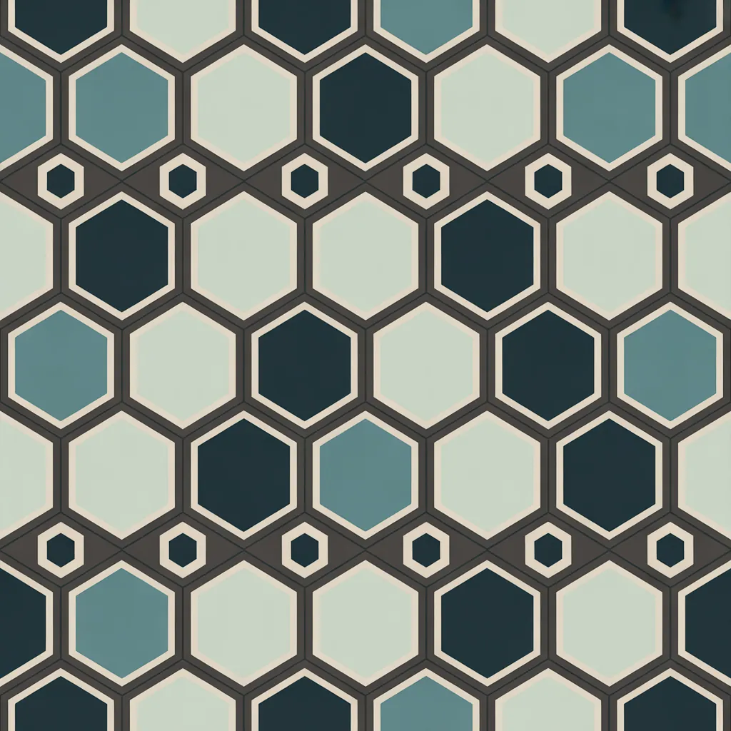 Hexagon honeycomb pattern design