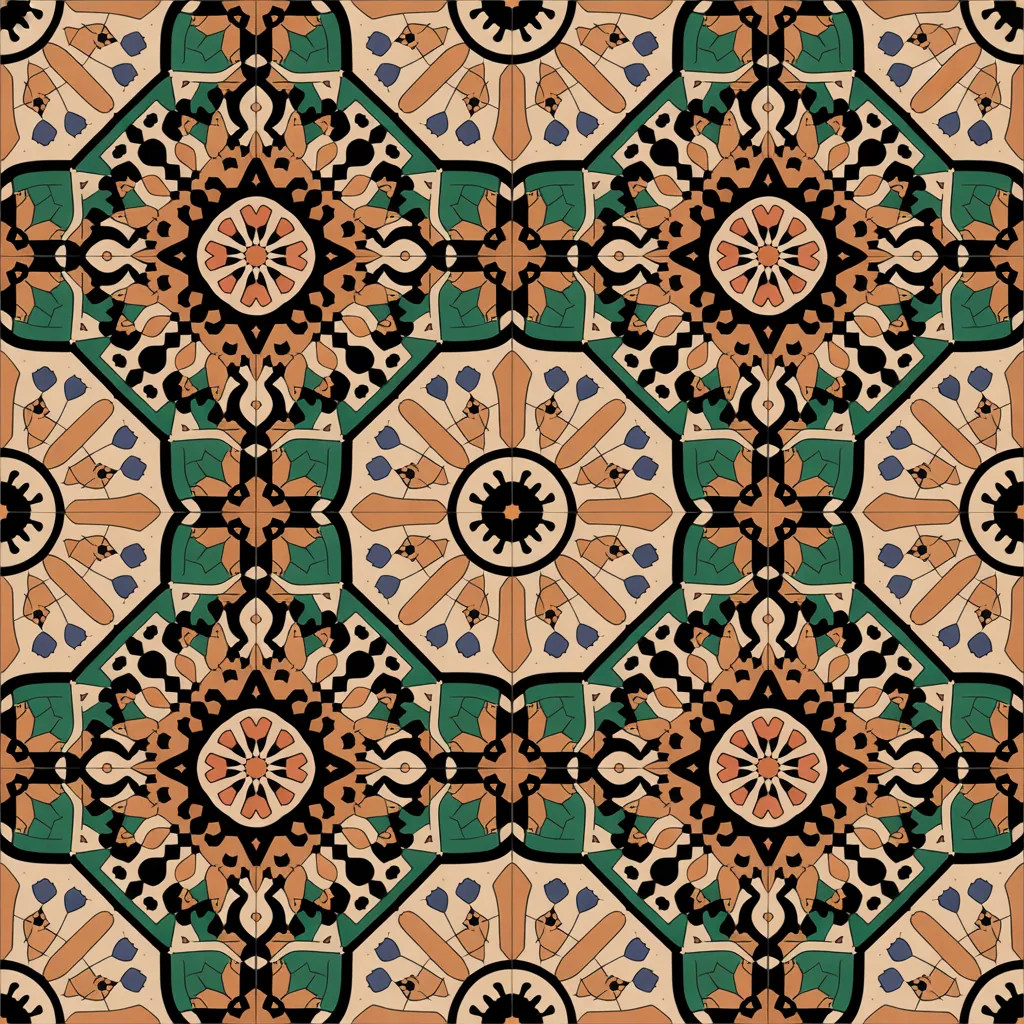Moroccan tile seamless pattern