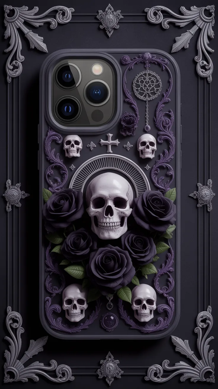 Gothic dark phone cover design