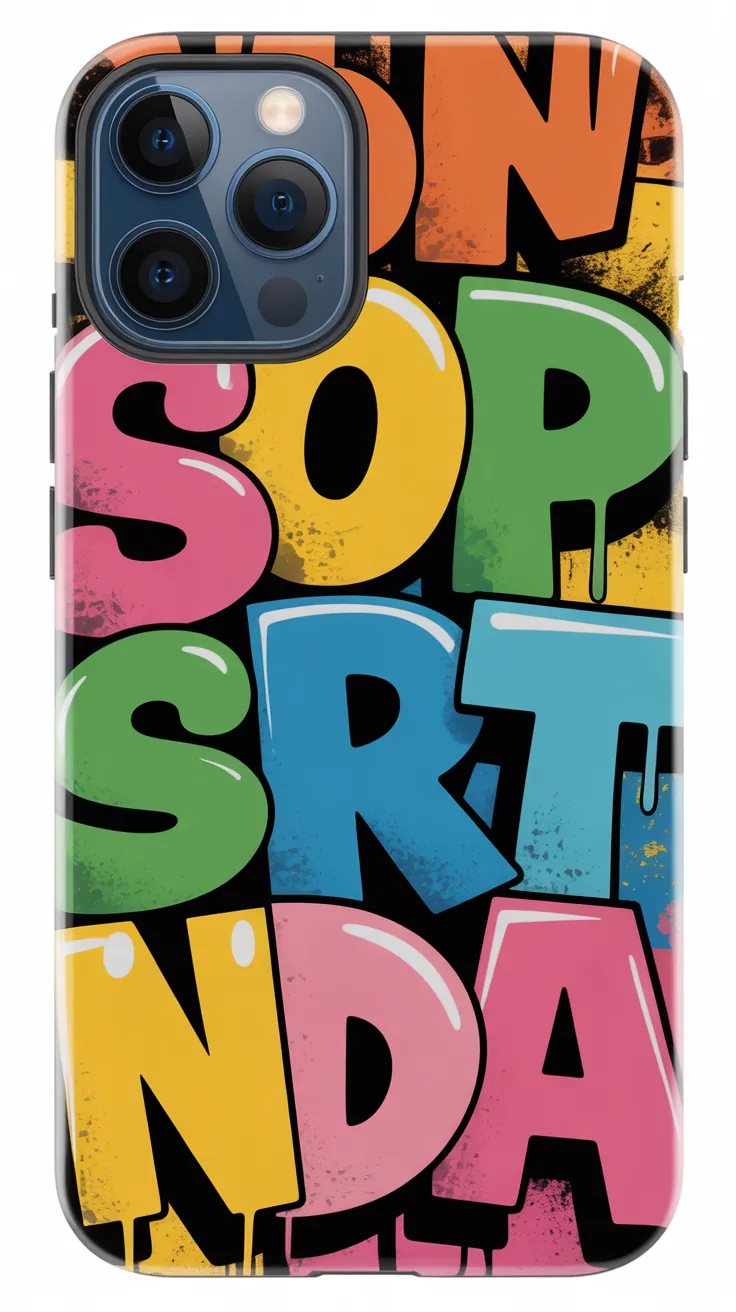Street art graffiti phone cover design