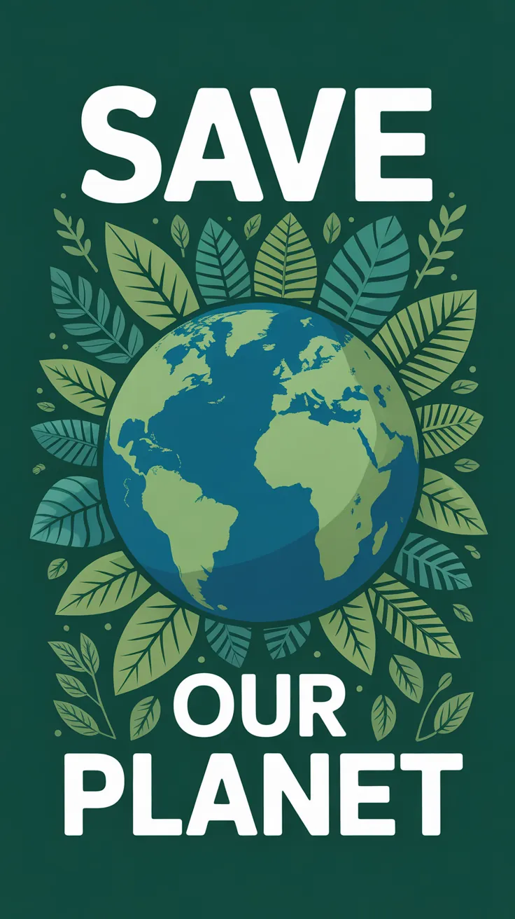 Environmental awareness campaign poster design