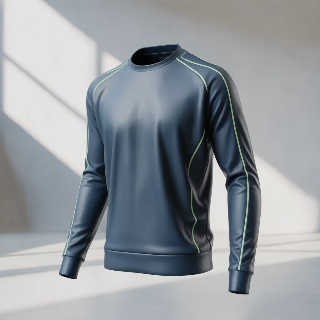 Athletic sweatshirt mockup