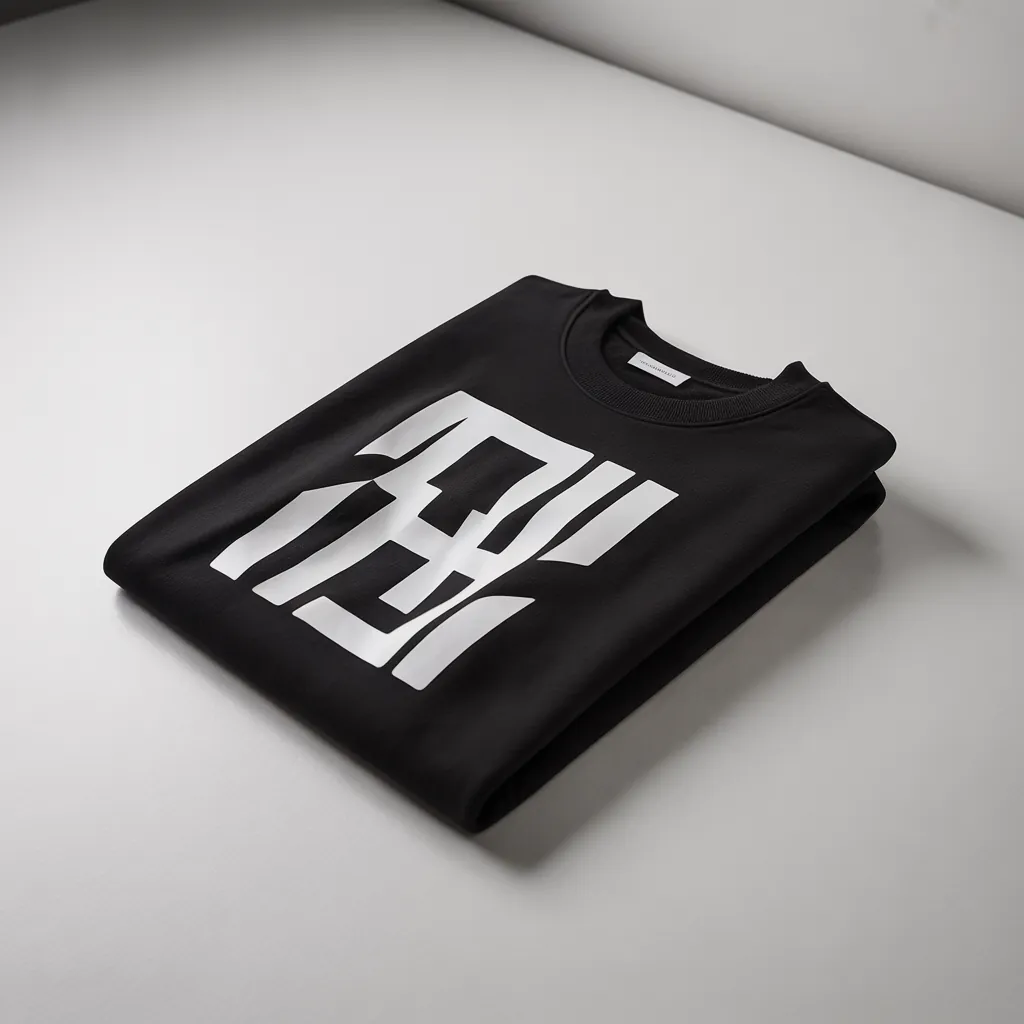 Black sweatshirt mockup