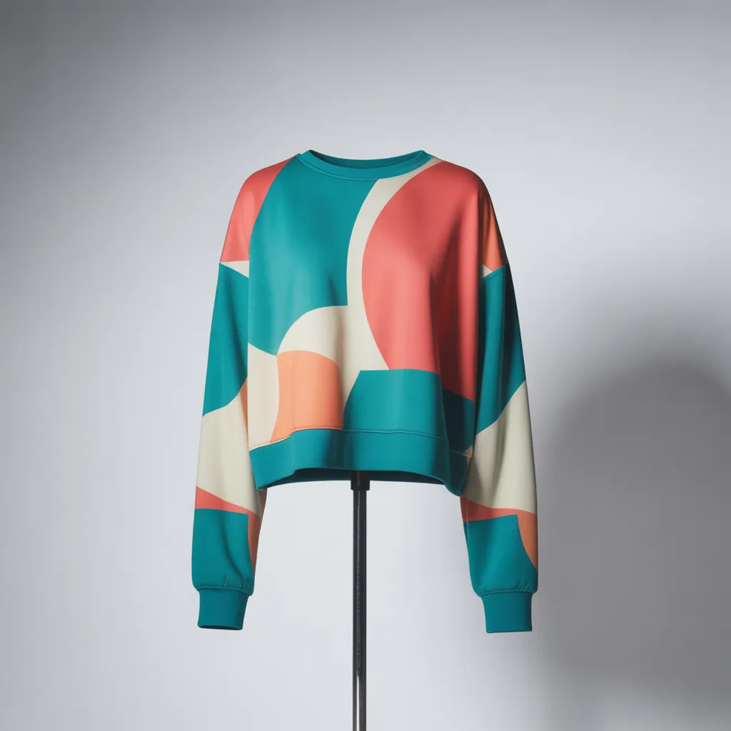 Cropped sweatshirt mockup