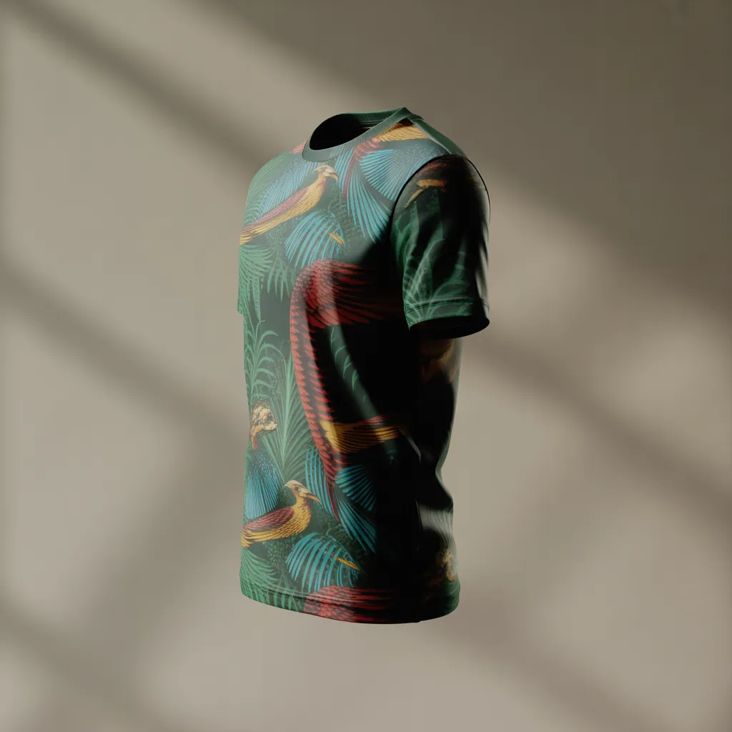 All-over print t-shirt mockup