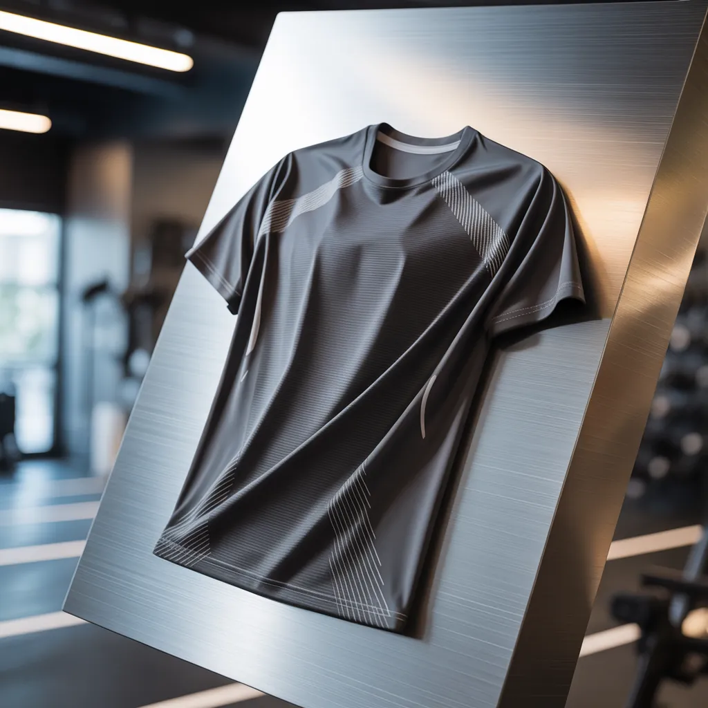 Athletic performance t-shirt mockup