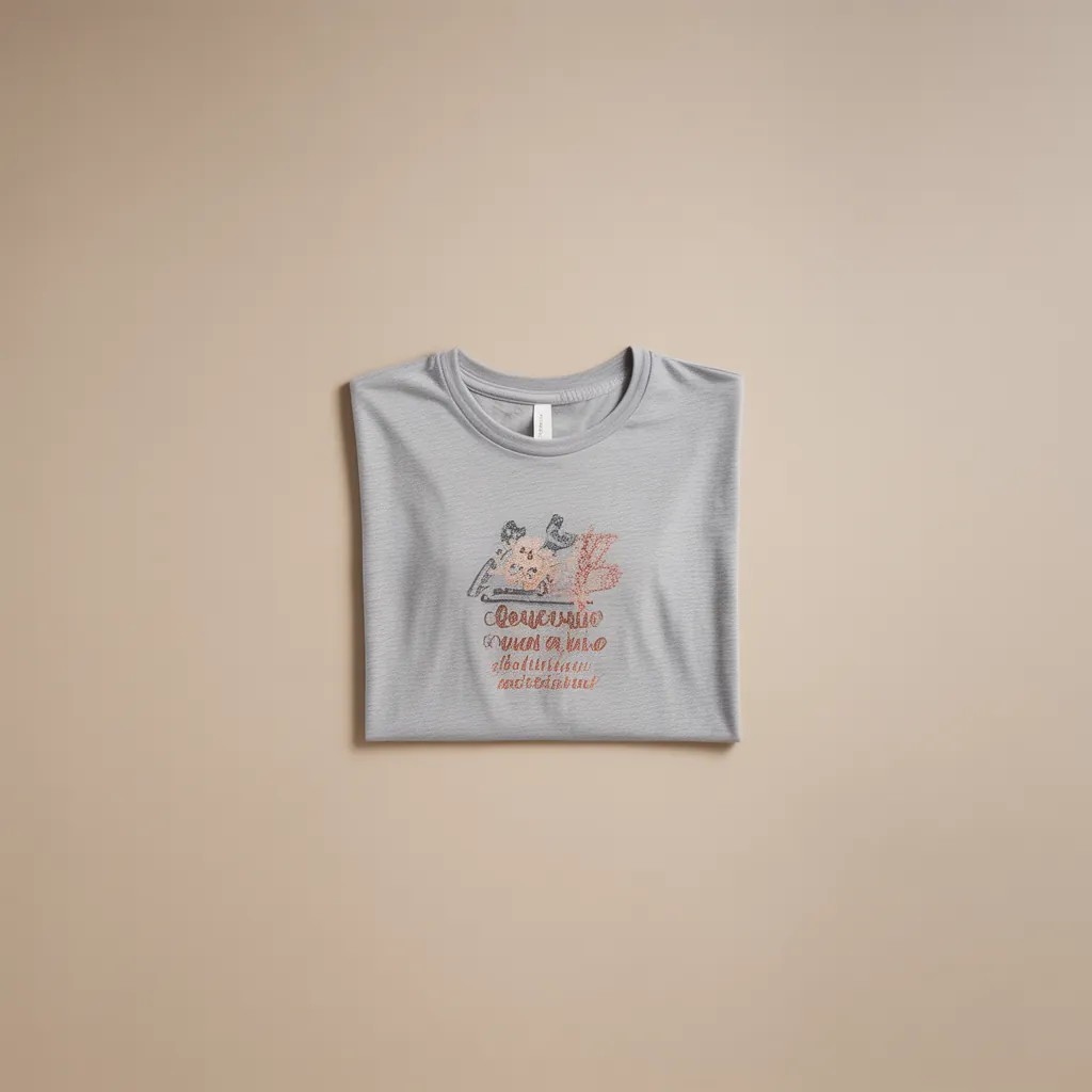 Flat lay t-shirt mockup