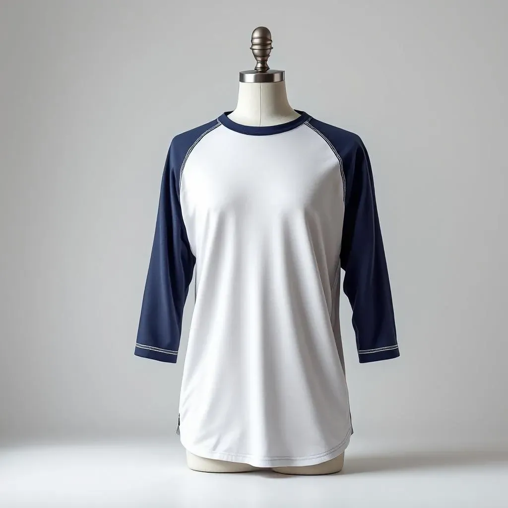 Raglan baseball t-shirt mockup