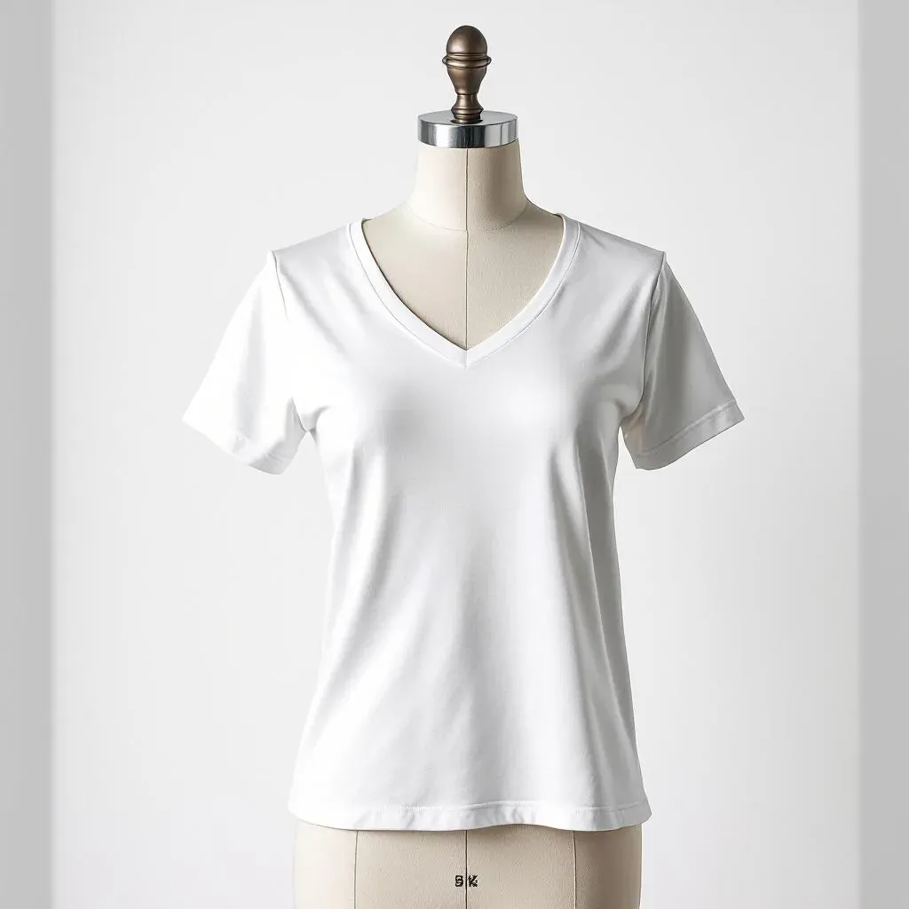Women's V-Neck Mockup